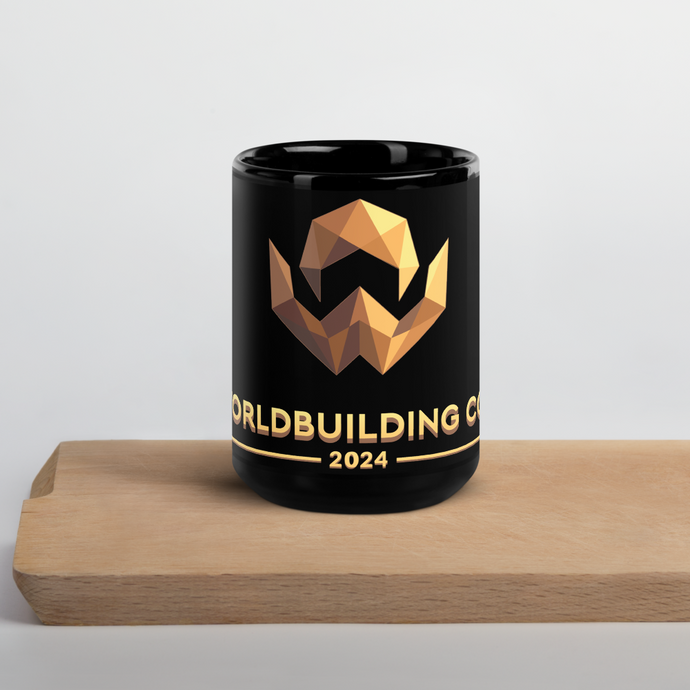Worldbuilding Con Collectible Black Glossy Mug