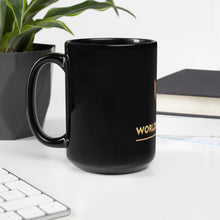 Load image into Gallery viewer, Worldbuilding Con Collectible Black Glossy Mug