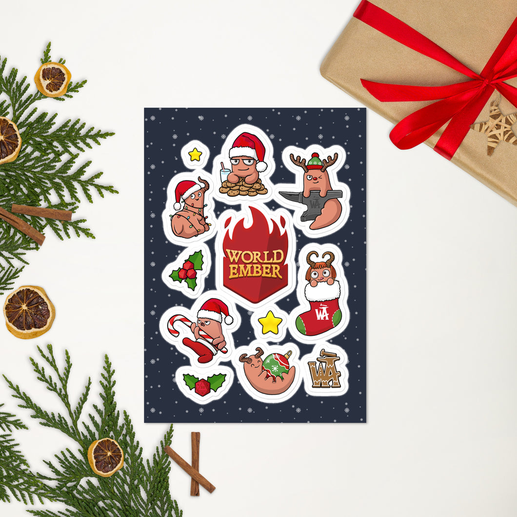 Worldember 2023 Christmas Special Sticker sheet