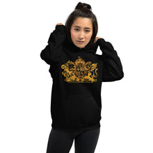 Load image into Gallery viewer, World Anvil Gold Crest Unisex Hoodie