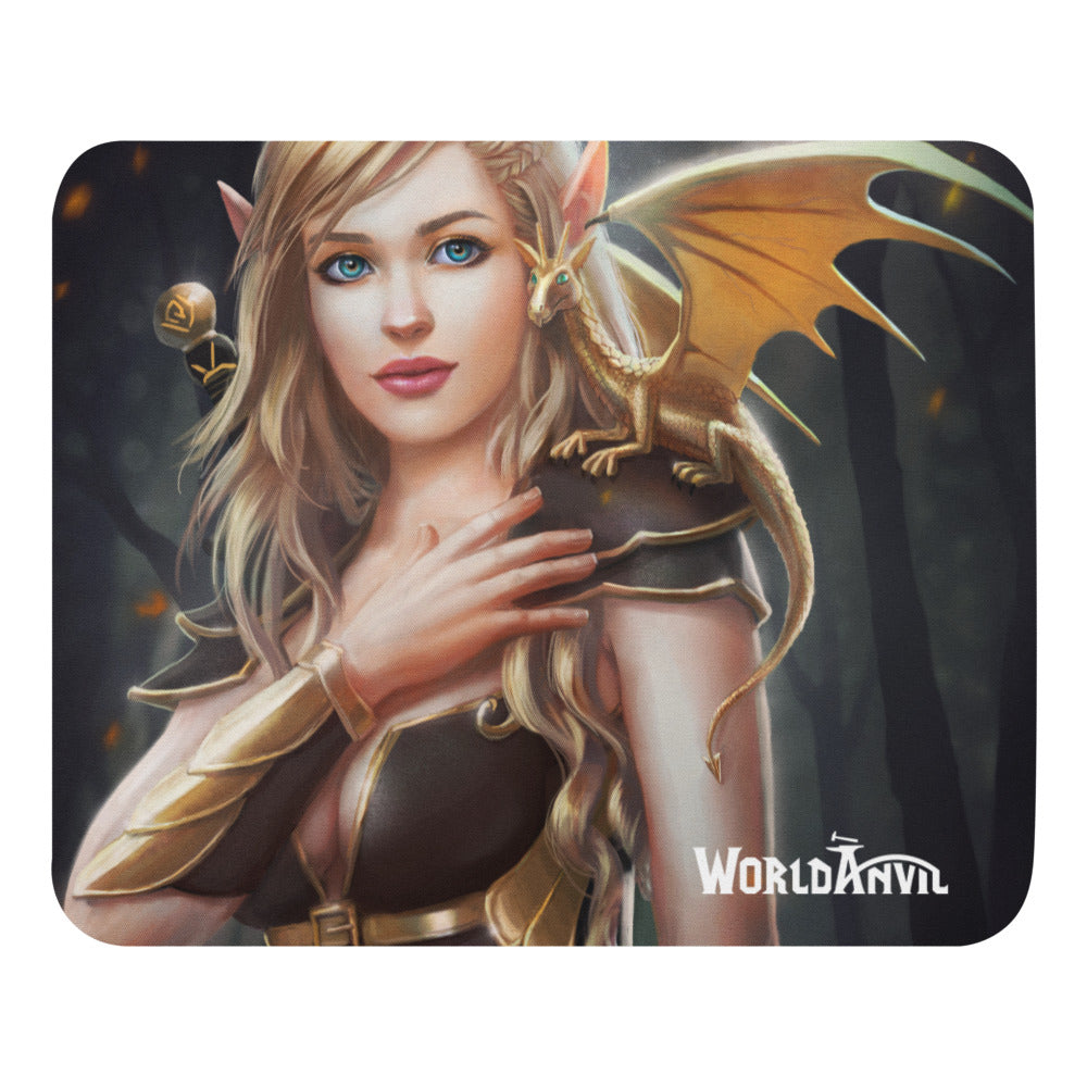 Elven Maiden Mouse pad
